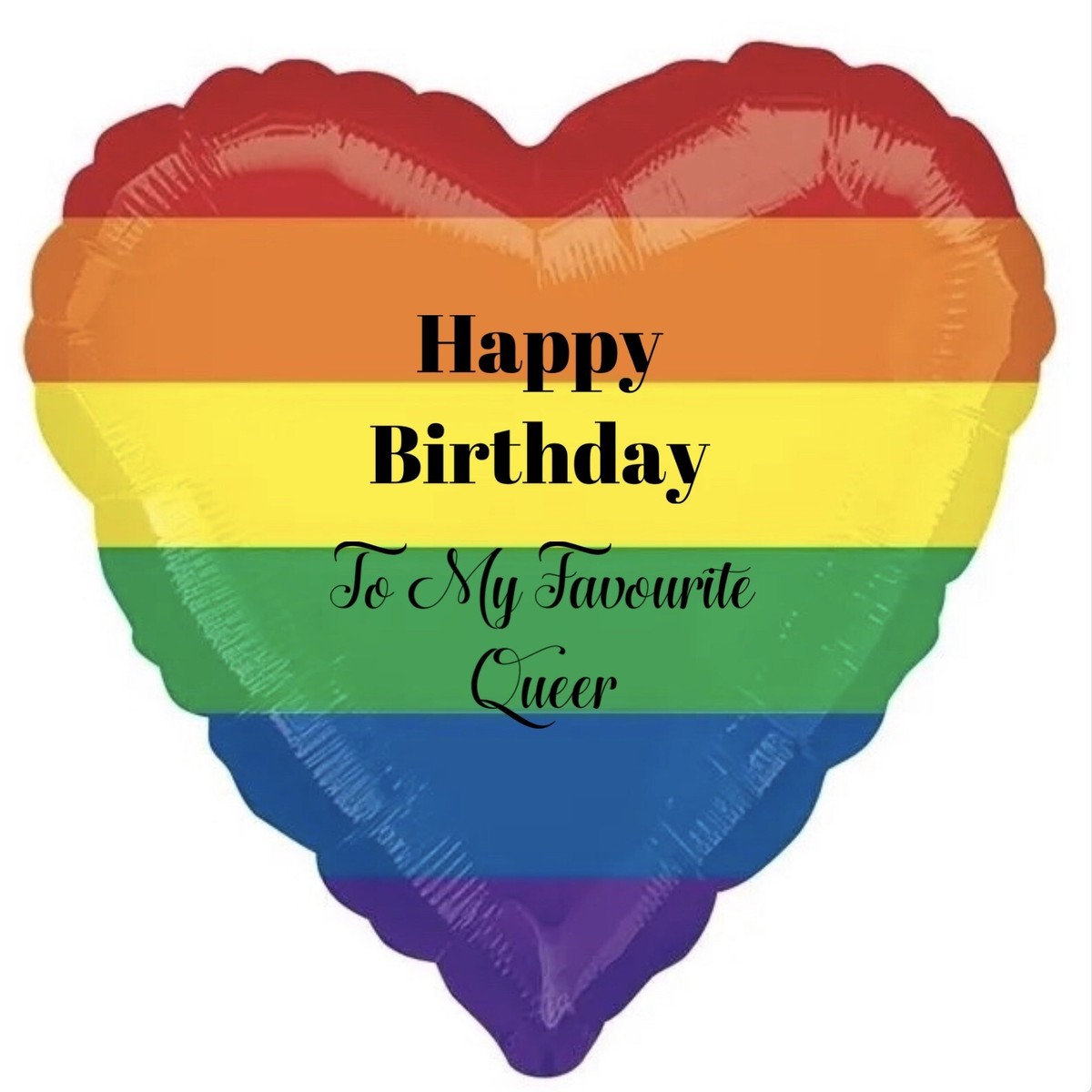 Amscan Rainbow Love Herz Folienballon – Ca. 45 Cm Durchmesser, Füllbar Mit Helium Oder Luft, Für Partys