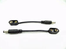9V Battery Clip Converter, Guitar Effects Pedal Power Cable 13cm Total Length