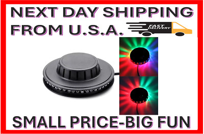 Mini 48 LED RGB Rotate for DJ Party Shows Bar Stage Lights: (Lowest Wall Price!)