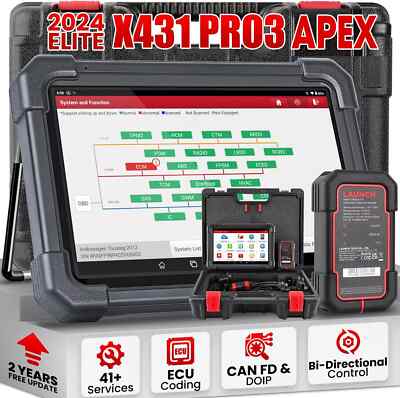 Jeep Chrysler Advanced 2024 Fahrzeugdiagnose Fehlerscanner APEX Elite Kit
