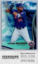 2017 Bowman Platinum TP-WBE Wuilmer Becerra New York Mets Baseball Card