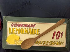 Wooden Homemade Lemonade Sign 3D