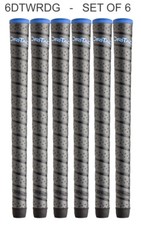 Winn MIDSIZE 1/16th Dri-Tac Wrap Grips Dark Grey 6DTWRDG