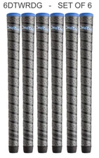 Winn MIDSIZE +1/16th Dri-Tac Wrap Grips Dark Grey 6DTWRDG