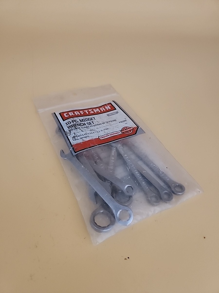 Craftsman 42339 Metric Midget Wrench Set 10 Pc 4-11mm