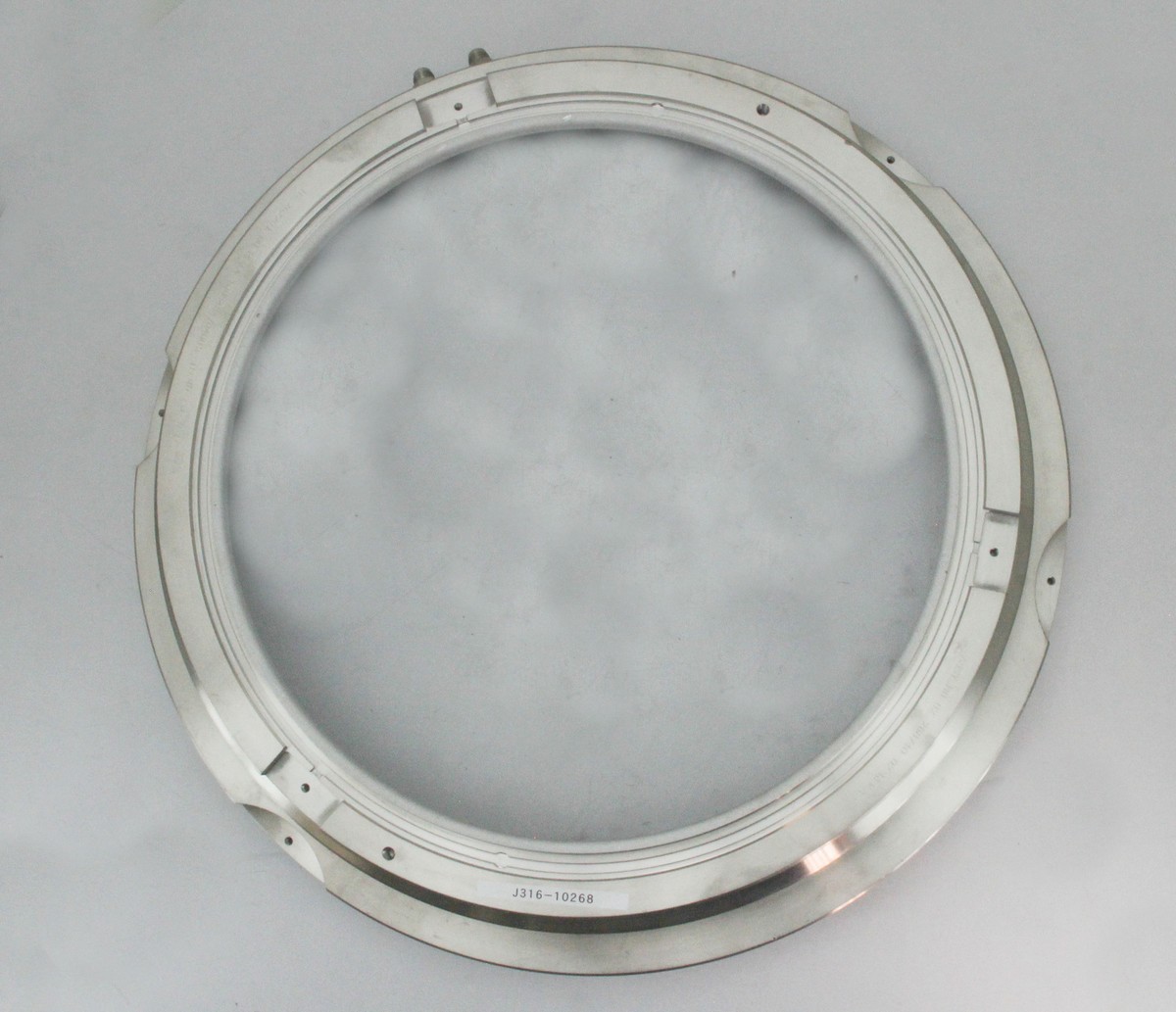 10268 NOVELLUS RING, ANODE, GRIT, HCM, PVD300, 16-262201-00 02
