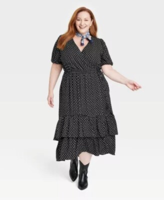 short sleeve wrap dress plus size Yours London Women's Plus Size Chartreuse Green Short Sleeve Ruffle Wrap Maxi Dress Size 8
