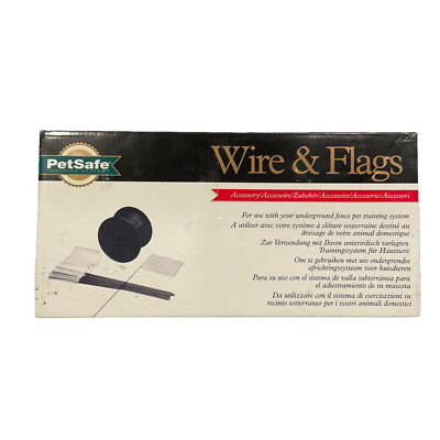 PetSafe Fence Wire & Flag Kit Includes 50 boundary & 500 ft of Wire Pet Safe New