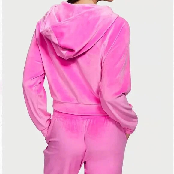 Victoria's Secret Supersoft Cozy Velour Tracksuit Hoodie Victoria's Secret Supersoft Cozy Velour Tracksuit Hoodie