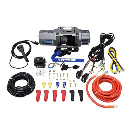 Superwinch SP Series 12V 3500lbs Winch Kit w/ 40ft Synthetic Rope & Controller - Picture 4 of 11