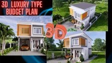 Modern Luxury Budget House Plan Drawing/PDF/3D Images/Video For print 6 X 9m