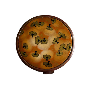 Vintage Art Deco Coty L Origan Naturel Pressed Airspun Powder Compact Mirror