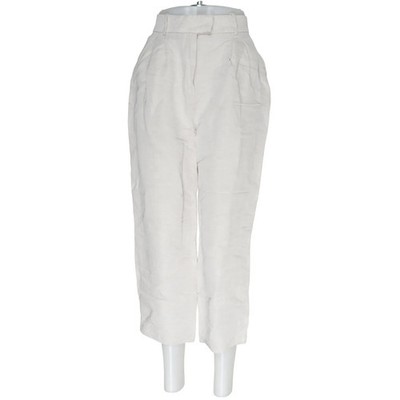H&M Premium Quality, Hose, Größe: 40, Beige, Leinen/Viskose, Einfarbig #VXS
