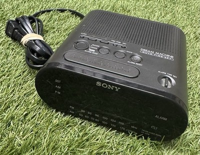 Sony ICF-C218 AM/FM Dream Machine Alarm Clock Radio Black - Tested & Working