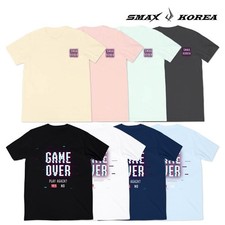 Smax Korea Game Over Badminton T-Shirts Sports Casual Semi-Overfit Top Tee NWT