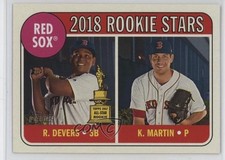 2018 Topps Heritage Rookie Stars Kyle Martin Rafael Devers #189 1r47