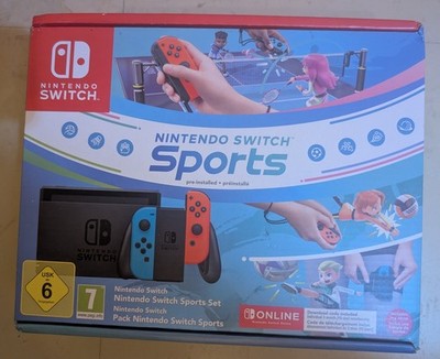 Nintendo Switch Sports Pack Set Konsole NEU Neon-rot/blau NSOnline