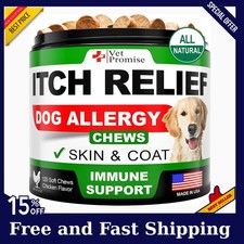Dog Allergy Chews - Itch Relief for Dogs - Dog Allergy Relief - Anti Itch for Do