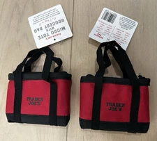 U PICK 1 💚 Trader Joe's NEW 2 BAGS IN 1 🔥 Red MICRO TOTE AND GROCERY BAG