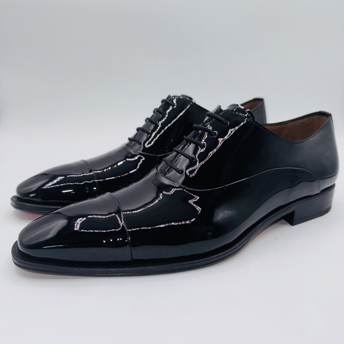 MEZLAN Patent Leather Oxford Mezlan Black Patent Leather Oxford Shoes with... | Depop main image 3