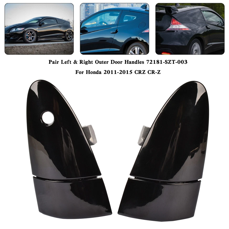 NEW 1 Pair Outer Door Handles Fit for Honda CRZ CR-Z 2011-2015 Left Hand Drive Foto 4 de 4
