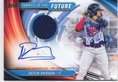 Kevin Parada 2024 Topps Pro Debut Patch On Card Auto /175 Fabrics Of The Future