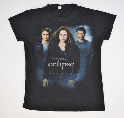 Twilight Saga Eclipse It All Begins With a Choice 2010 Black Shirt