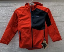 New Patagonia Kids Storm Shift Waterproof/Windproof Jacket Sizzle Red Size L
