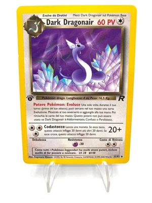 Carte Pokémon Dark Dragonair 33/82 Team Rocket Vintage Neuf Sans Holo ITA - Photo 1/4