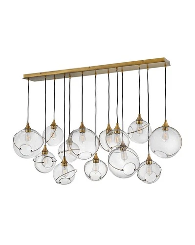 Hinkley Lighting 30305 Skye 13 Light 60"W Linear Pendant - Brass - Picture 1 of 7