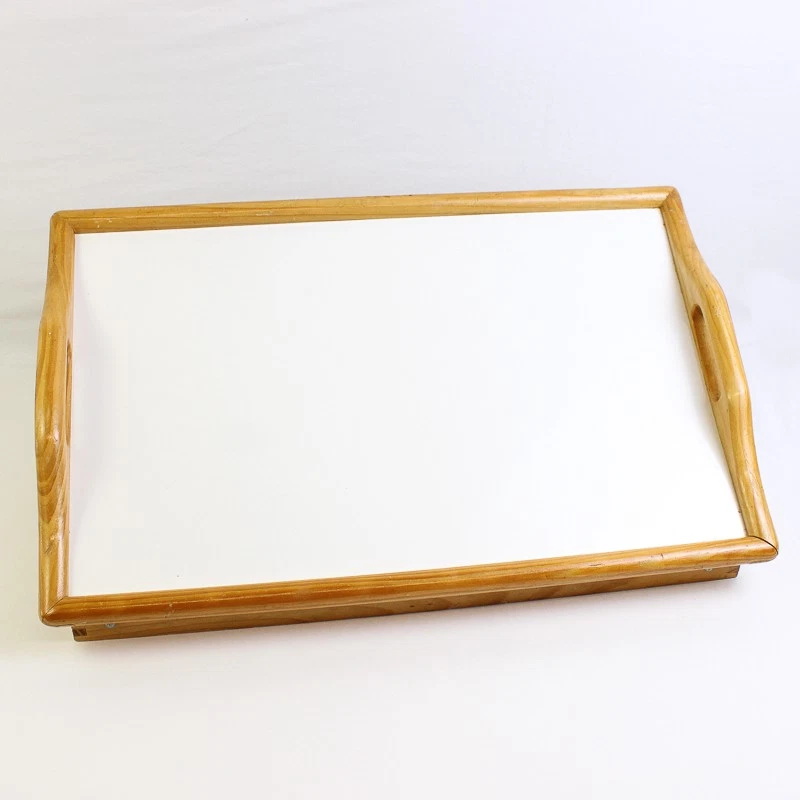 Wood Folding Lap Serving Tray Desk Bed Tea Breakfast Dinner TV Table Top - Image 4 of 4