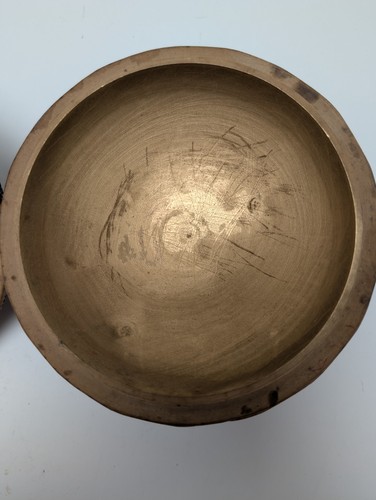 Boite à tabac en bois artisanale rétro avec insert en métal doré - Photo 12/24