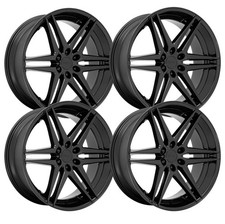 Set-4 Dub S268 Dirty Dog 24x10 6x5.56x139.7 All Glossy Black 25mm Wheels 24