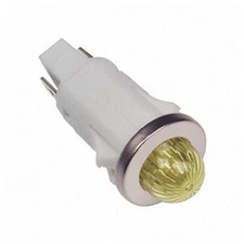 1pk VCC 1091QM7-12V LED Yellow 0.63 in. 0.5/0.505 in. 1.45 in. Polished Sta