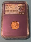 1947-D MS66 RD NGC LINCOLN WHEAT CENT 1c PURPLE CORE