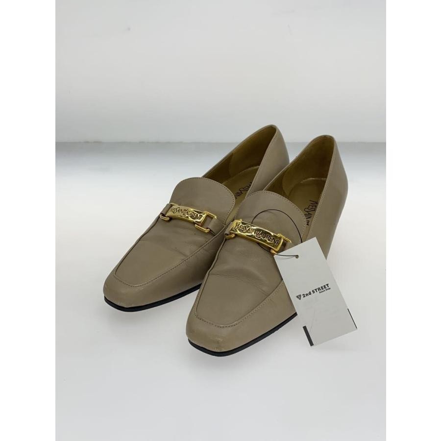 Saint Laurent decolte tacco YSL EU36 US6 pelle beige 08824a