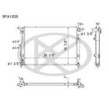 Koyorad A13520 Radiator For 16-20 Kia Sorento