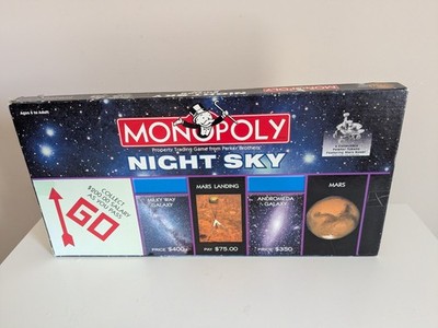 Monopoly Night Sky Edition USAopoly Parker Brothers 2004 -100% Komplett 