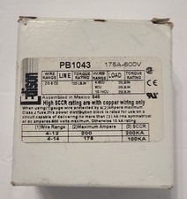 Edison PB1043 Terminal Block, 175A, 600V, 3 P...