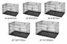 Hundekäfig Stahl Transportkäfig Transportbox faltbar Drahtkäfig S M L XL XXL Hundekäfig Stahl Transportkäfig Transportbox faltbar Drahtkäfig S M L XL XXL