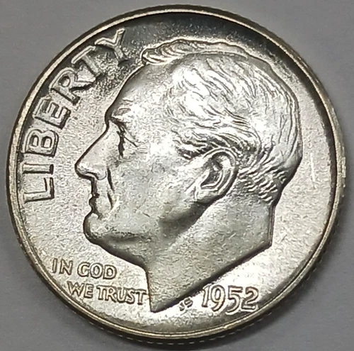 1952 Silver Roosevelt Dime BU Uncirculated