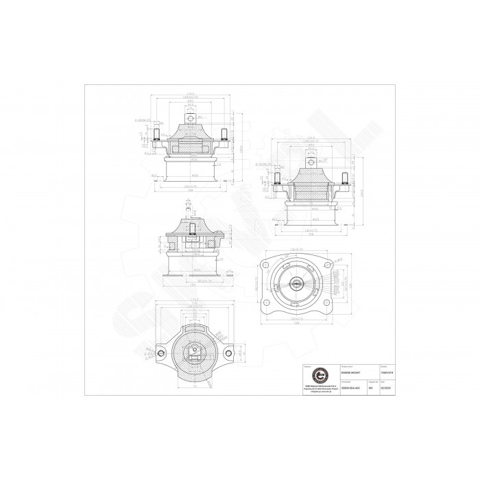 Support moteur droit Honda Accord VII élimine vibrations habitacle pour modèles 50830SDAA03