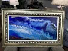 Simon Bull Original Painting " Breakers " Oblong Rare