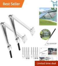 2PCS Auto Roof Vent Opener Greenhouse Solar Window Ventilation Automatic Kit