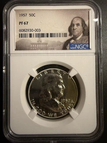 1957 Proof Franklin Half Dollar NGC Graded PF67 - B50197