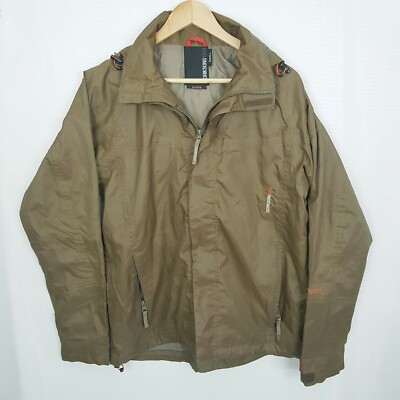 DIDRIKSONS 1913 Size S Kharki Green Hooded Windbreaker / Rain Jacket Parka