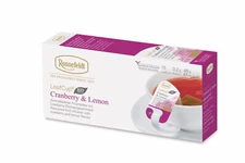 Ronnefeldt Leafcup® Cranberry & Lemon. 15 Premium fruit tea Bags.Made in Germany