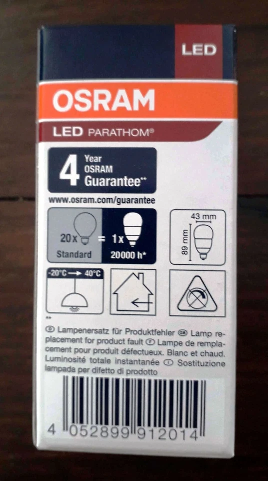 OSRAM - 10 lampadine LED da 6 W - luce calda - Immagine 4 di 4