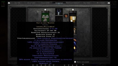 D2R NL SC CTA 664 PERFECT Call to Arms Diablo 2 Resurrected PS4 PS5