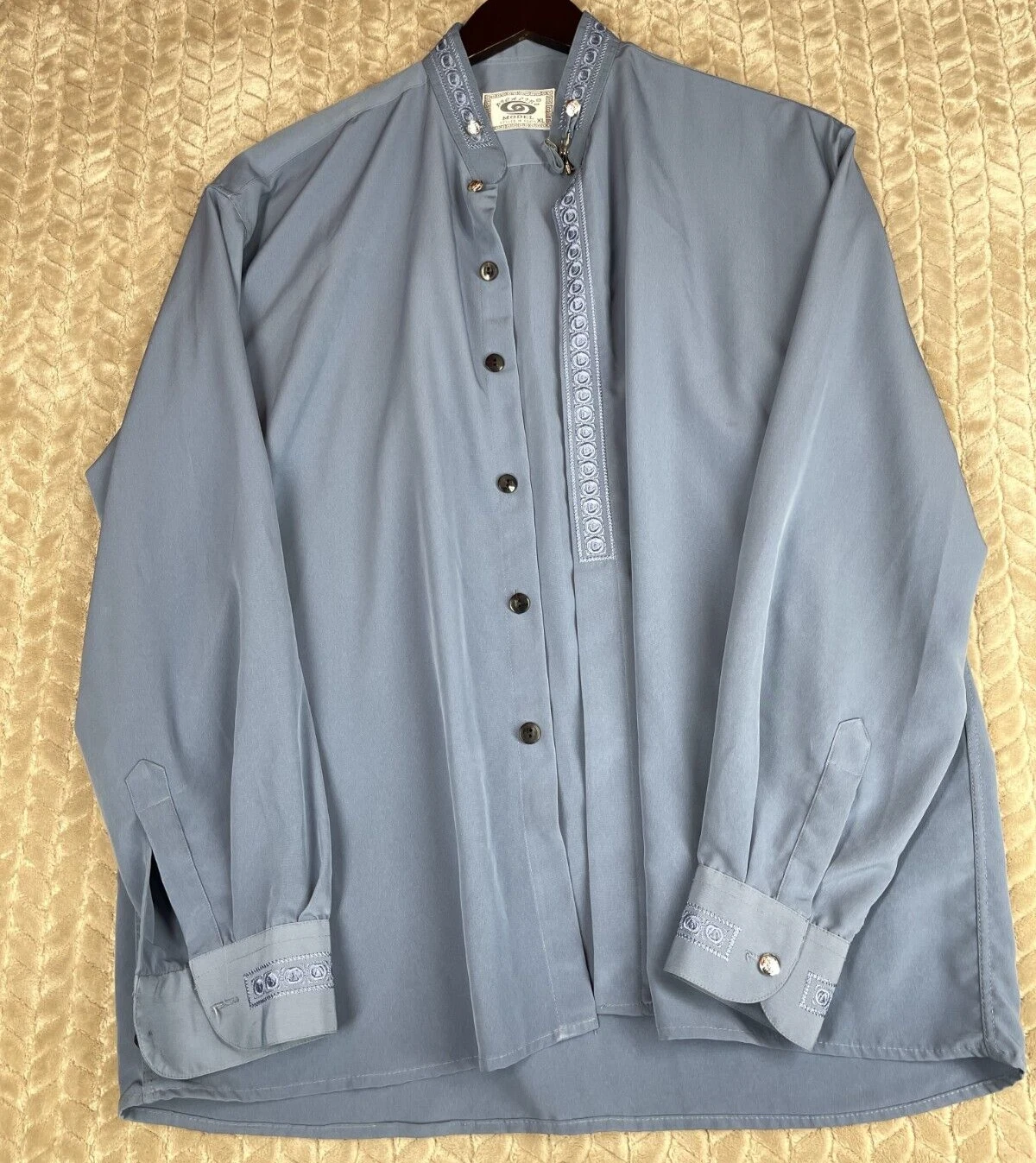 Picalino Model Blue Shirt Button Up Mens XL